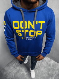 Bluza z kapturem męska niebieska OZONEE JS/Y10052