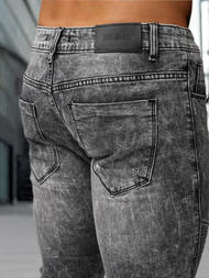 Spodnie jeansowe męskie czarne OZONEE NB/MP0069NZ