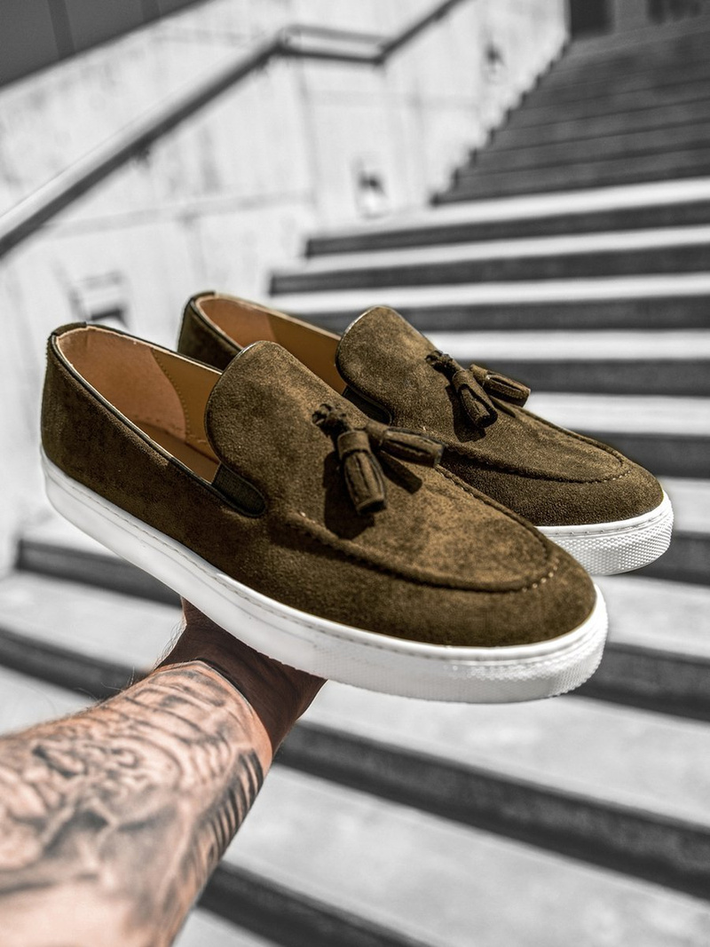 Чоловіче взуття снікерси Slip On Хакi TAM/475