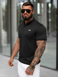 Koszulka męska polo czarna OZONEE O/YN2/577