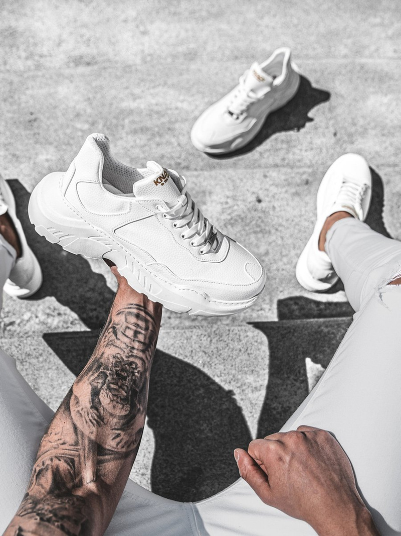 Sneakersy białe OZONEE O/KN75