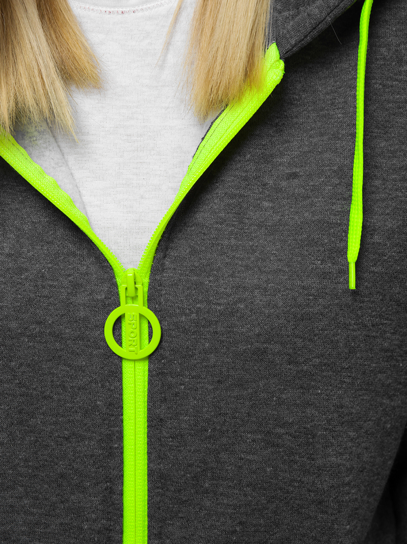 Жіноча Толстовка Темно-сіра OZONEE JS/KSW3010