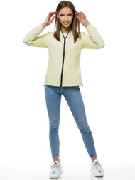 Kurtka przejściowa damska jasno-żółta OZONEE JS/HH036/59