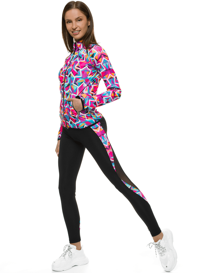 Жіночий спортивний костюм з трьох частин Кольоровий OZONEE O/MS01