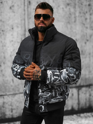 Куртка чоловіча Чорно-Бiла OZONEE JS/27M8102