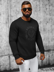 Толстовка чоловіча чорна OZONEE NB/MF2008