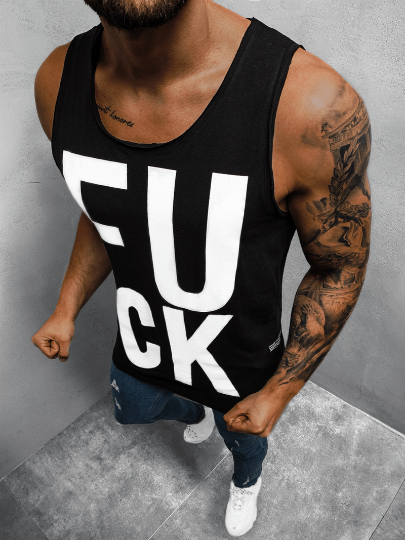 Майка чоловіча Чорна OZONEE O/1268Z