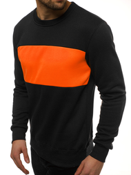 Bluza męska czarno-pomarańczowa OZONEE JS/2010