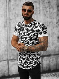 Футболка Чоловіча Чорно-Бiла OZONEE O/P1048