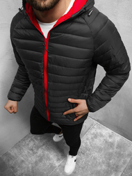 Куртка чоловіча Чорно-червона OZONEE JS/M13022/392