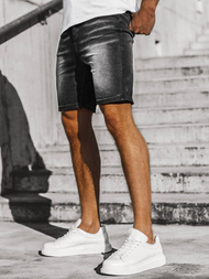 Spodenki męskie jeansowe czarne OZONEE JS/KK1072Z