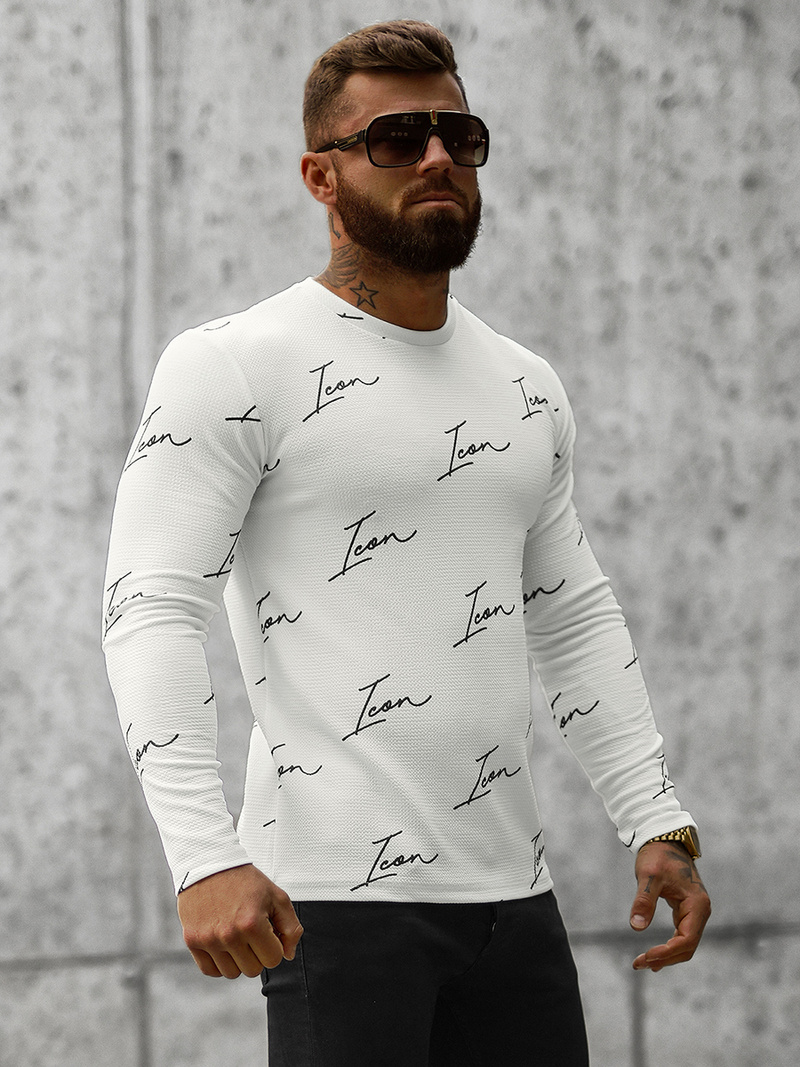 Bluza męska biała OZONEE O/D7401