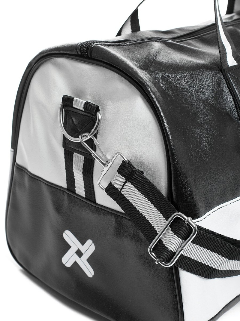 Torba sportowa czarno-biała OZONEE L/8445