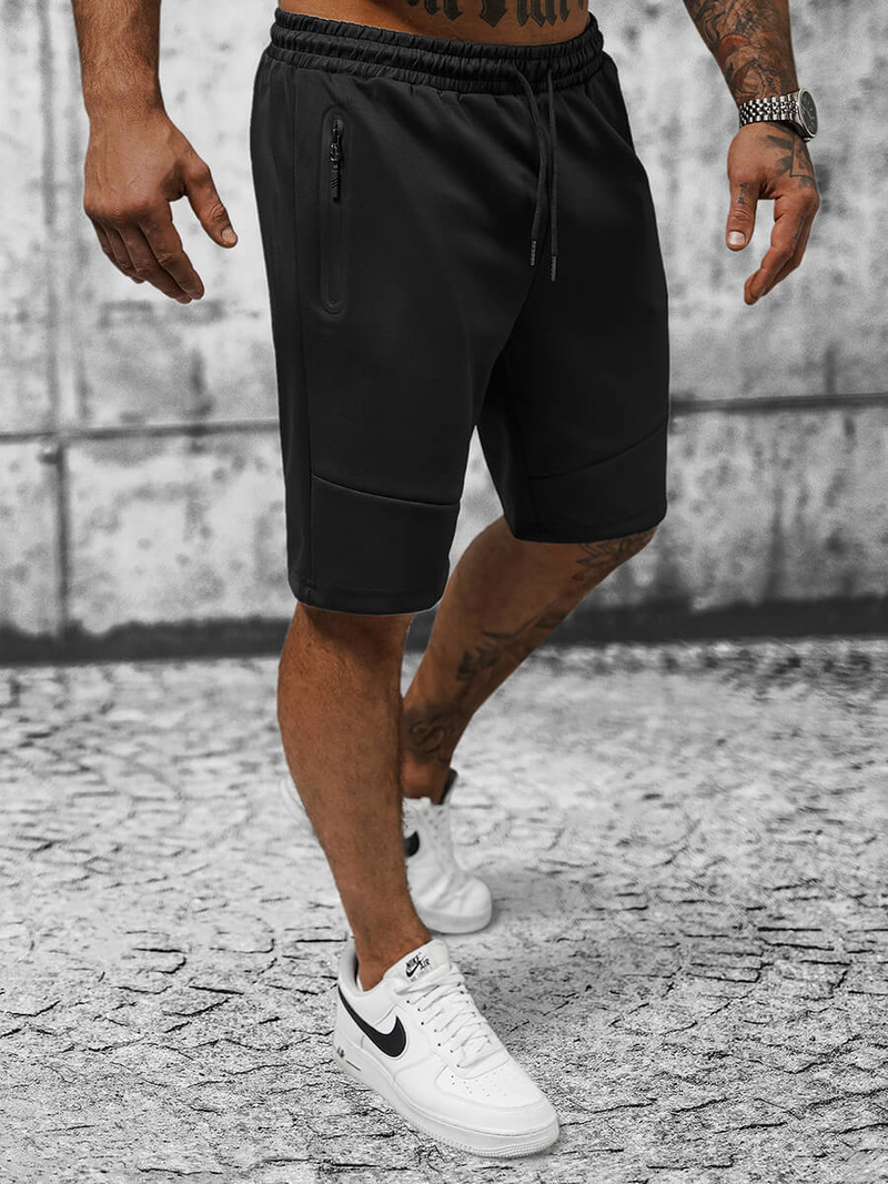 Шорти Чоловічі Чорнi OZONEE JS/8K929