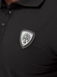 Koszulka męska polo czarna OZONEE NB/MT3121