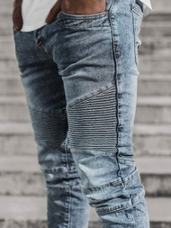 Spodnie jeansowe męskie niebieskie OZONEE T/78011