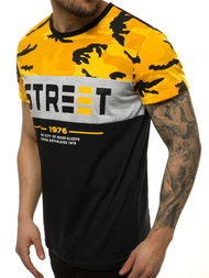 T-Shirt męski czarny OZONEE JS/SS11105