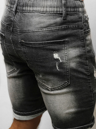 Spodenki męskie jeansowe czarne OZONEE NB/MP0033N/1