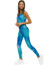 Жіночий спортивний костюм з двох частин Синiй OZONEE JS/YW88043