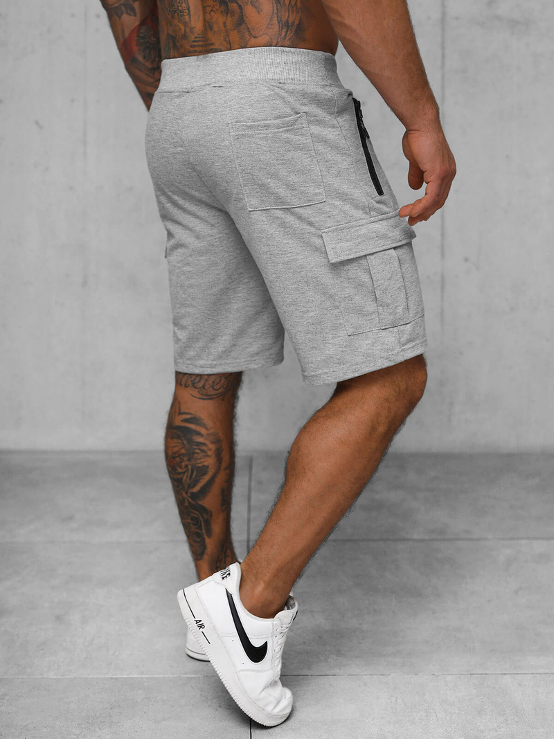 Spodenki dresowe męskie szare OZONEE JS/8K1503/2