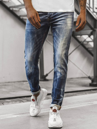 Spodnie jeansowe męskie niebieskie OZONEE G/1049