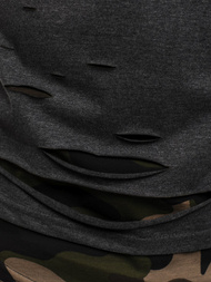 T-Shirt męski grafitowy OZONEE O/1115