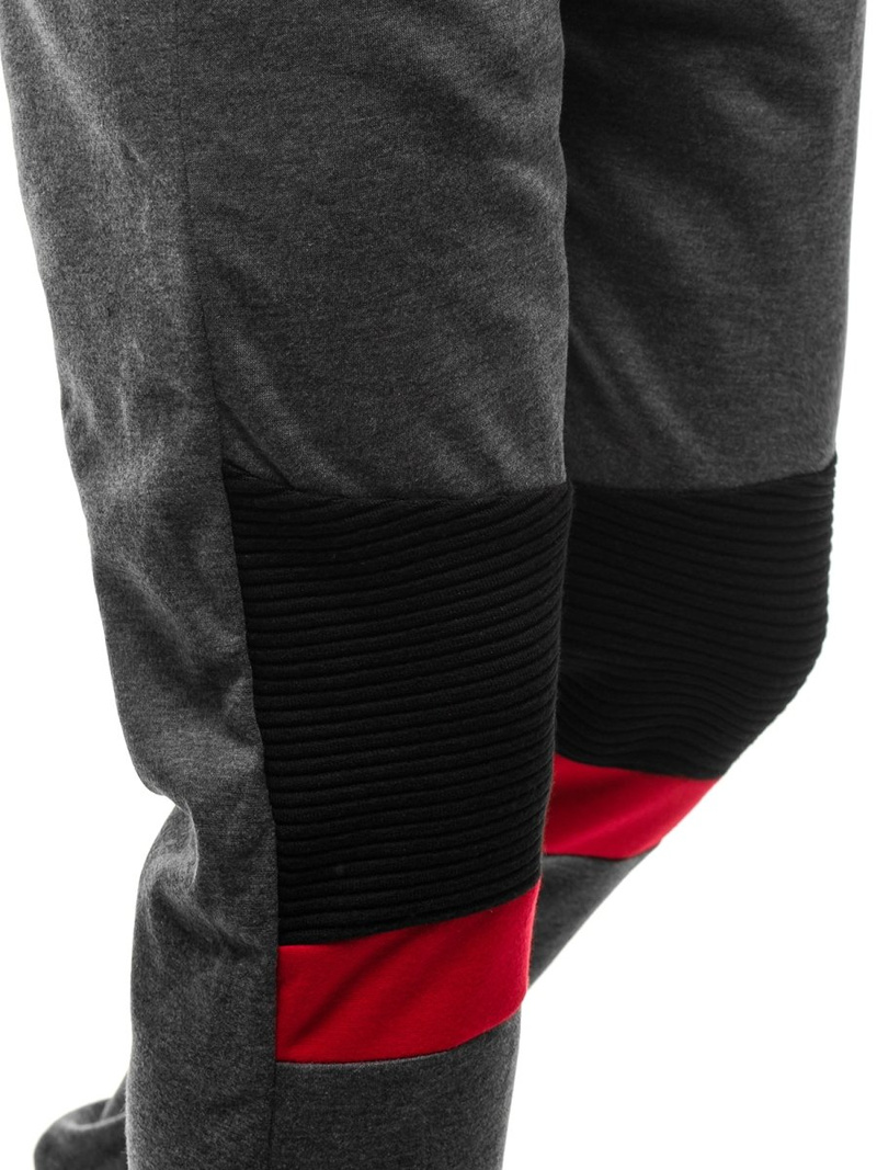 Spodnie dresowe męskie grafitowe OZONEE JS/JZ11016