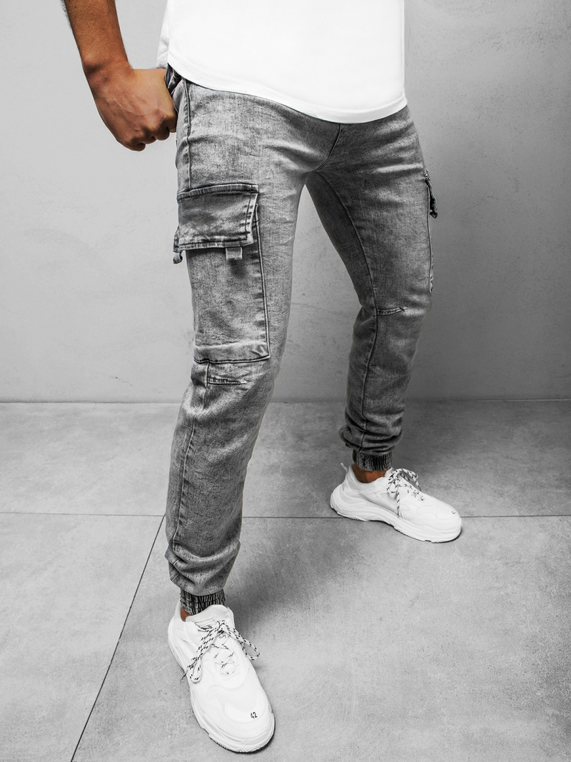 Штани чоловічі джоггери Графітові OZONEE DR/TF129