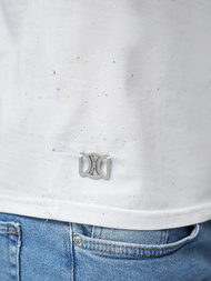 T-shirt męski slim fit biały OZONEE O/QQ1388