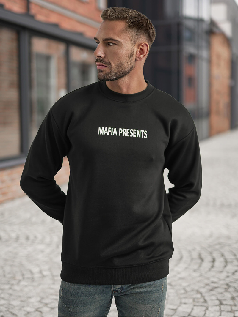 Bluza męska czarna OZONEE JS/65B3919/3