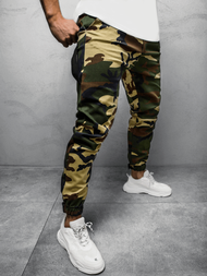 Штани чоловічі джоггери Камуфляжно-Зелене OZONEE C/109