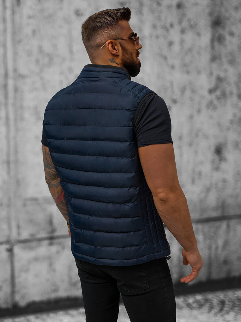 Безрукавка чоловіча tемно-cиня OZONEE N/7133Z