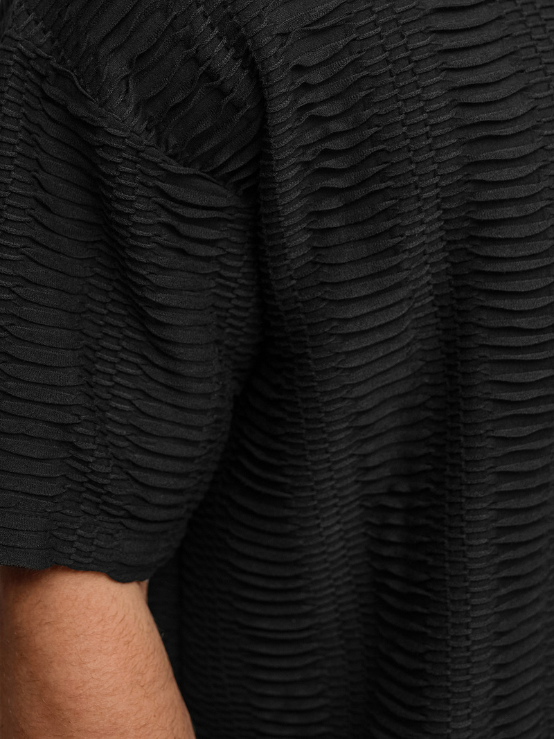 T-shirt męski oversize czarny OZONEE O/B1149