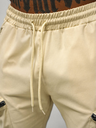 Штани чоловічі джоггери Бежевi OZONEE O/475