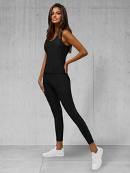 Жіночий спортивний костюм з двох частин Чорний OZONEE JS/YW88037/1Z