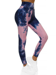 Komplet sportowy dwuczęściowy różowo-granatowy OZONEE JS/YW88038