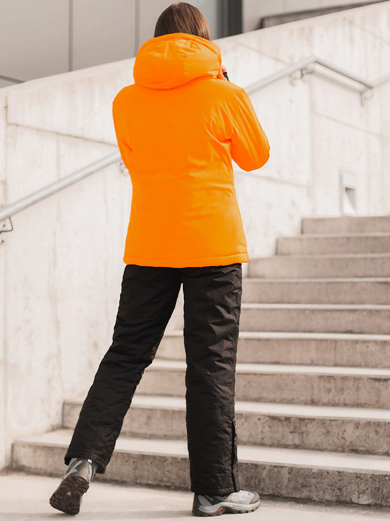 Kurtka damska zimowa pomarańczowa OZONEE JS/HH012/48Z