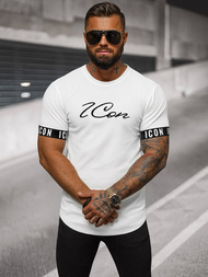 T-shirt męski biały OZONEE O/T7578