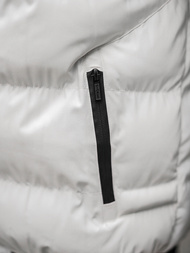 Kurtka zimowa męska pikowana biała OZONEE O/M798