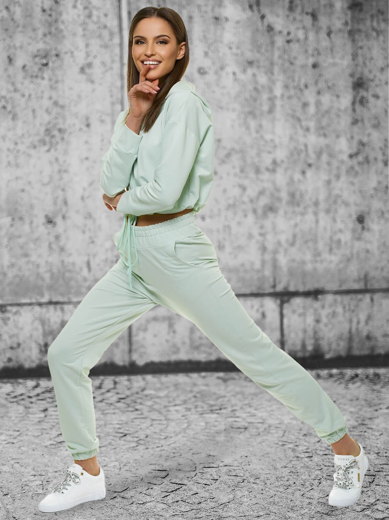 Komplet dresowy dwuczęściowy jasno-miętowy OZONEE O/12108