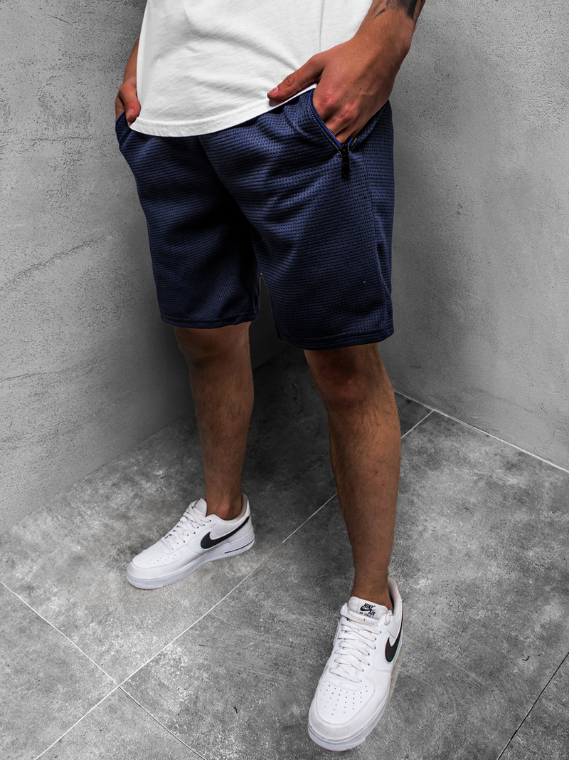 Spodenki dresowe męskie granatowe OZONEE JS/KS2522Z