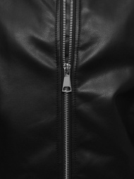 Kurtka skórzana damska czarna OZONEE O/G116Z