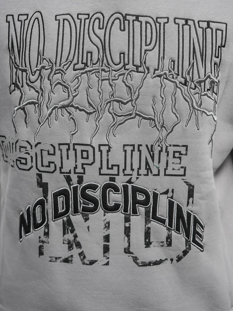 Bluza z kapturem oversize szara OZONEE O/SWE23037