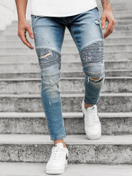 Spodnie męskie jeans niebieskie OZONEE O/B5350