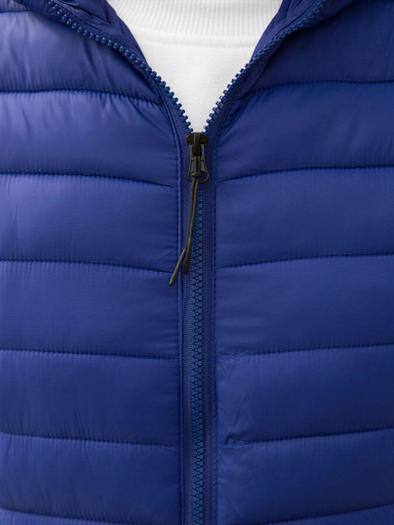 Kamizelka męska pikowana z kapturem granatowa OZONEE JS/HDL88002Z