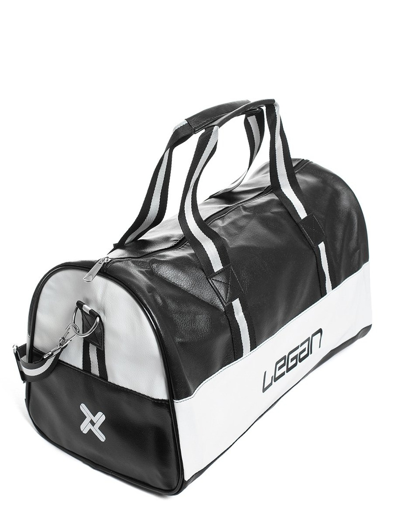 Torba sportowa czarno-biała OZONEE L/8445