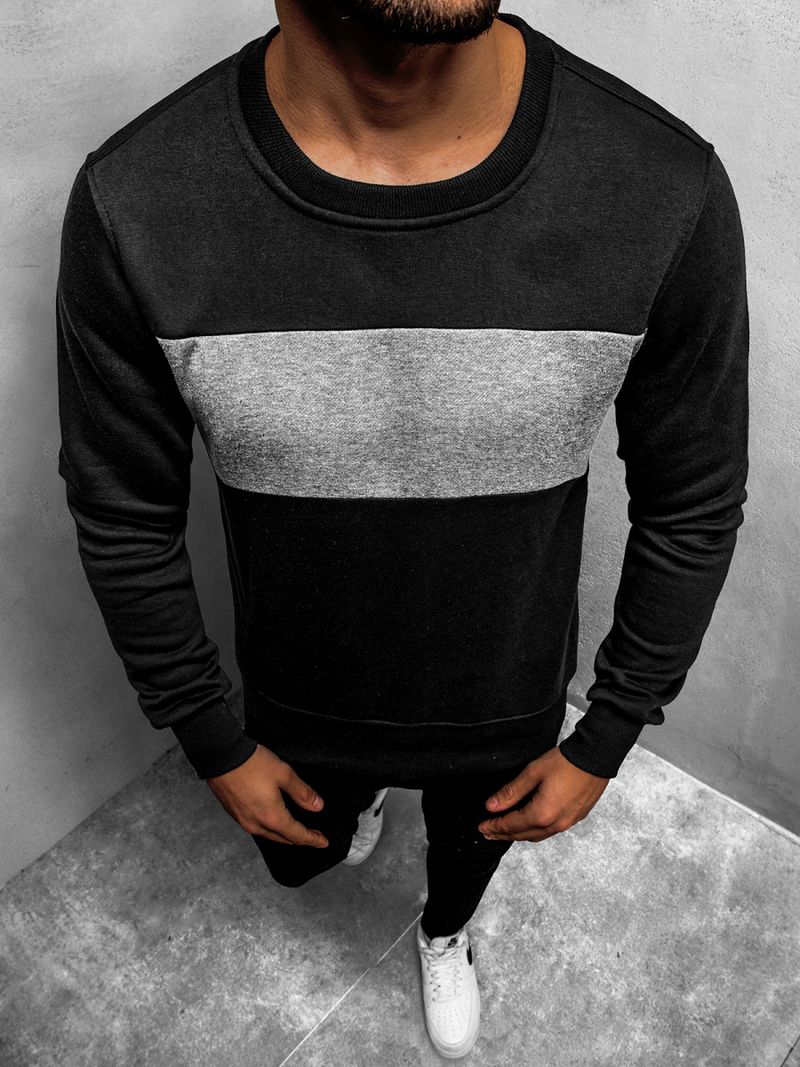 Bluza męska czarno-szara OZONEE JS/2020/2Z