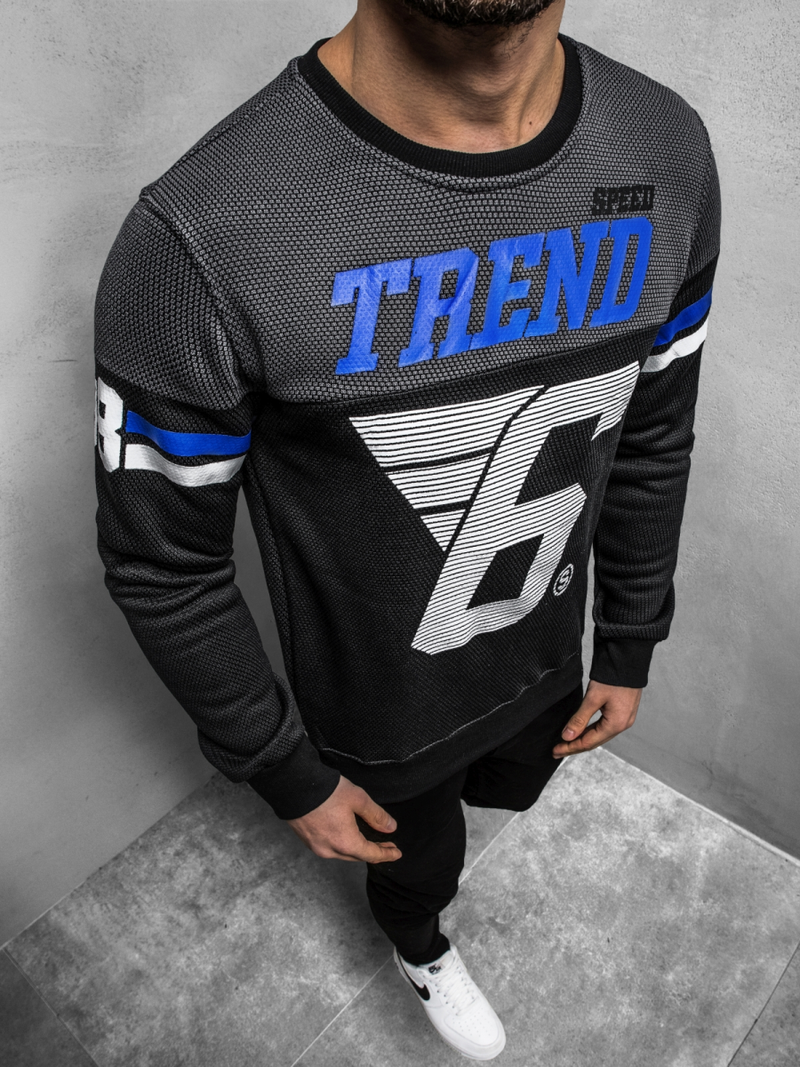 Толстовка чоловіча Чорна OZONEE JS/DD752Z