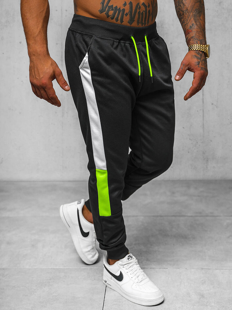 Штани Cпортивні Чоловічі Чорнi OZONEE JS/8K211