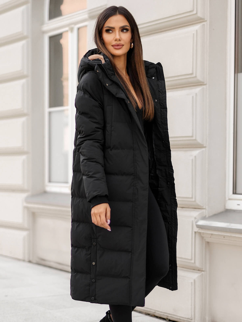 Куртка жіноча чорна OZONEE JS/5M3233/392Z